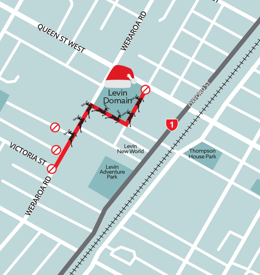 Christmas Parade Route.