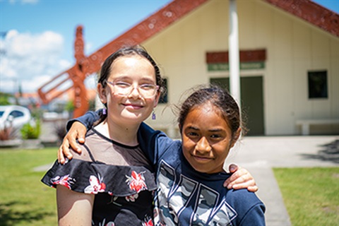 Horowhenua Kāhui Ako attendance campaign - Two Girls - by See Me Media.